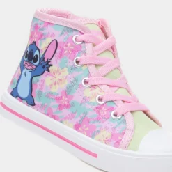 Disney Stitch Kids Multi Hi Top Canvas