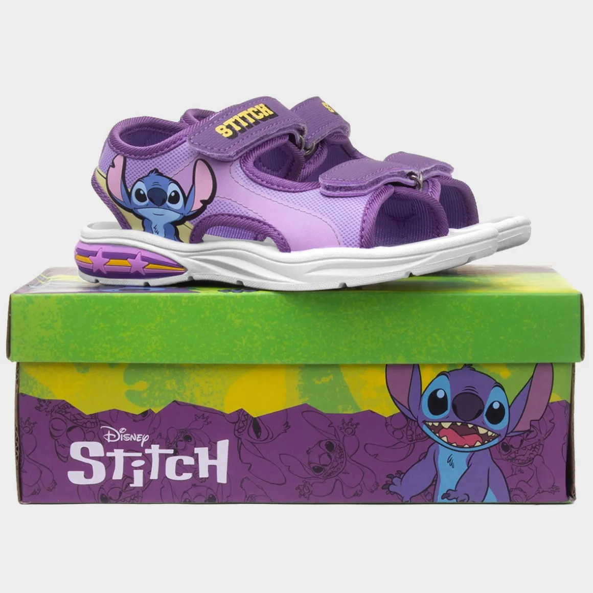 Disney Stitch Kids Purple Light Up Sandal