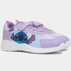 Disney Stitch Nola Kids Purple Glitter Trainer