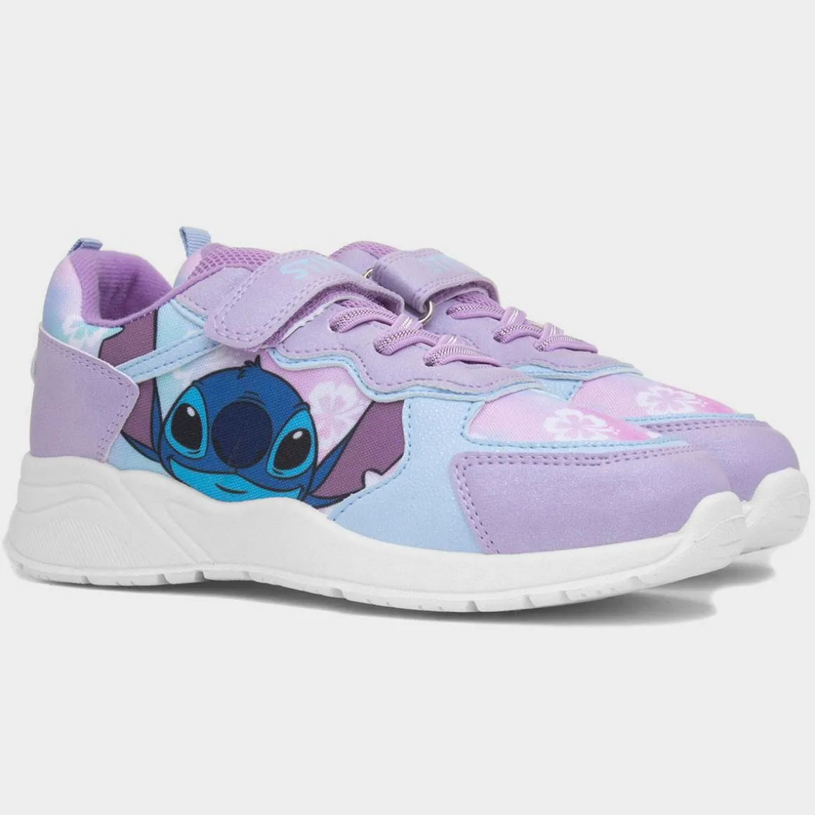 Disney Stitch Nola Kids Purple Glitter Trainer