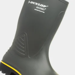 Dunlop Mens Green Heavy Duty Calf Welly B440631