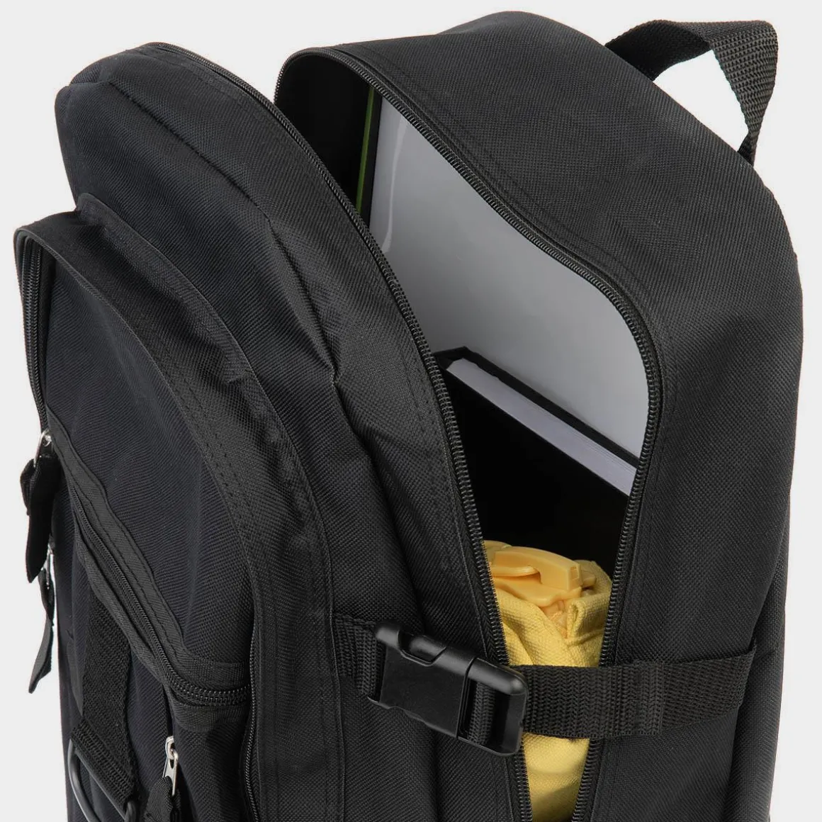 Earby Black Backpack with Multi Pocket