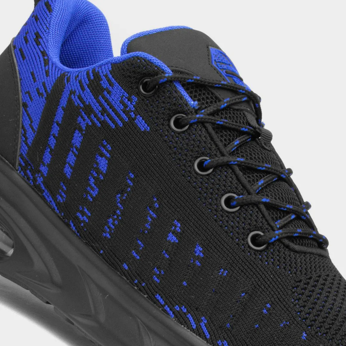 EarthWorks Cement Mens Black & Blue Safety Trainer