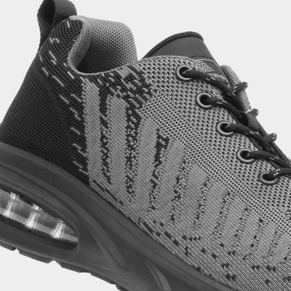 EarthWorks Cement Mens Grey & Black Safety Trainer