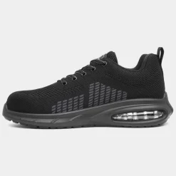 EarthWorks Gavel Unisex Black Knit Safety Trainer
