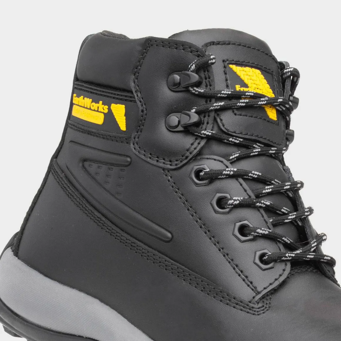 EarthWorks Mortar Black Mens Leather Safety Boot
