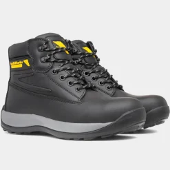 EarthWorks Mortar Black Mens Leather Safety Boot