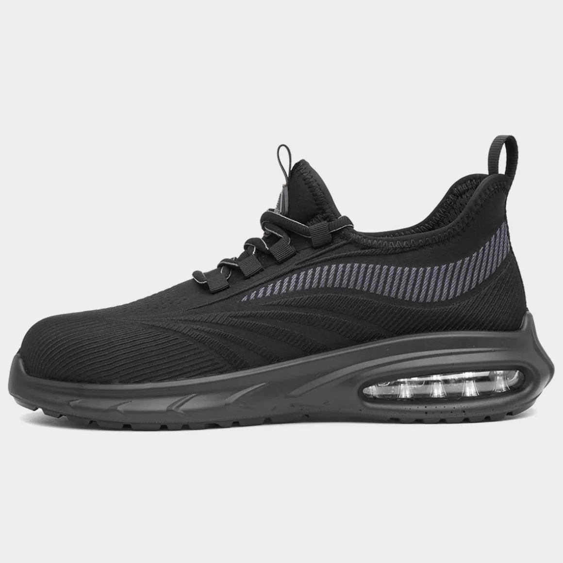 EarthWorks Router Mens Black Safety Trainer
