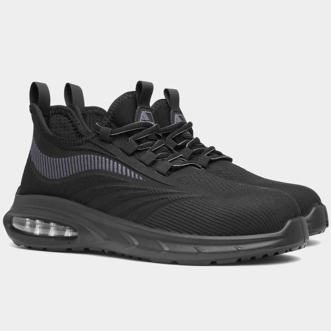EarthWorks Router Mens Black Safety Trainer