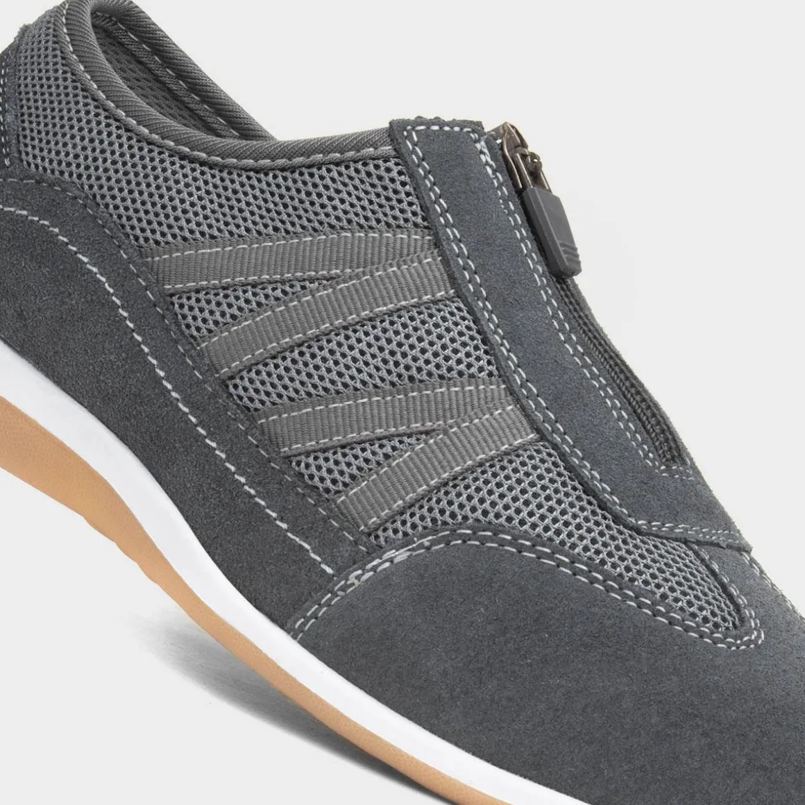 Fleet & Foster Mombassa Womens Grey Leather Shoe