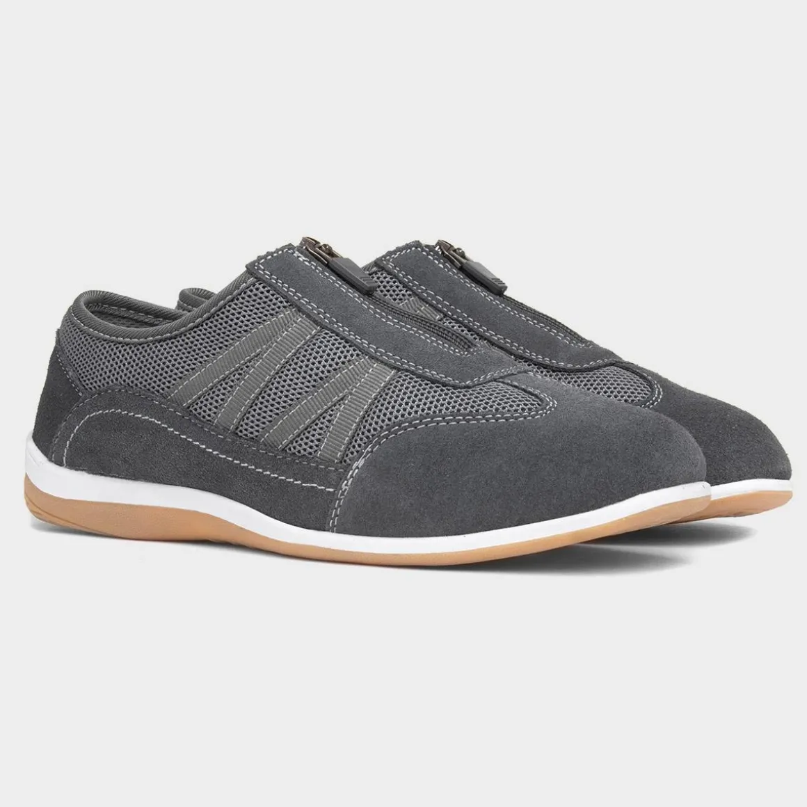 Fleet & Foster Mombassa Womens Grey Leather Shoe