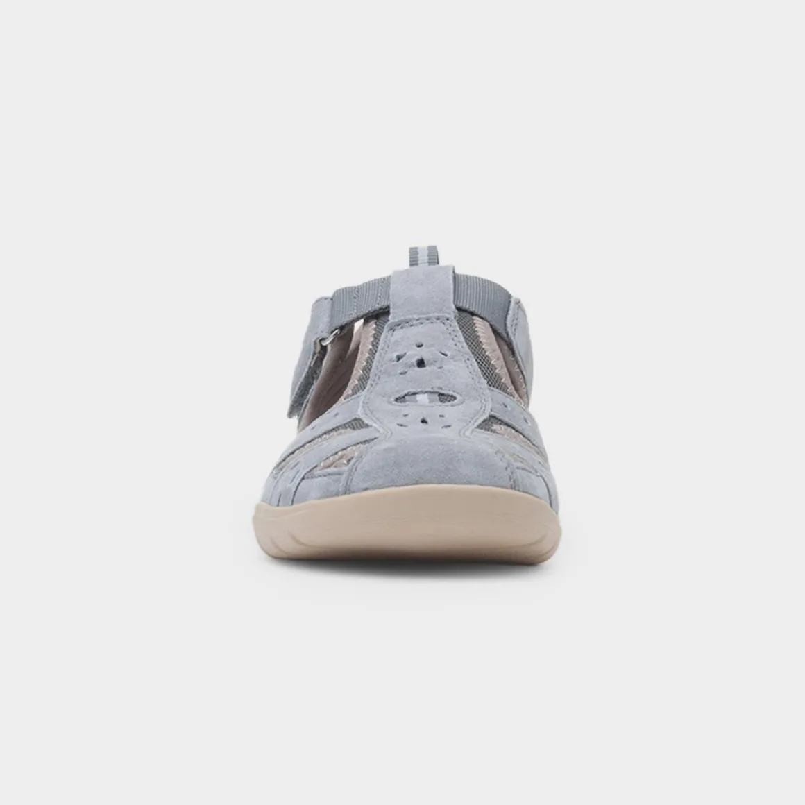 Free Spirit Cleveland Womens Grey Easy Fasten Shoe