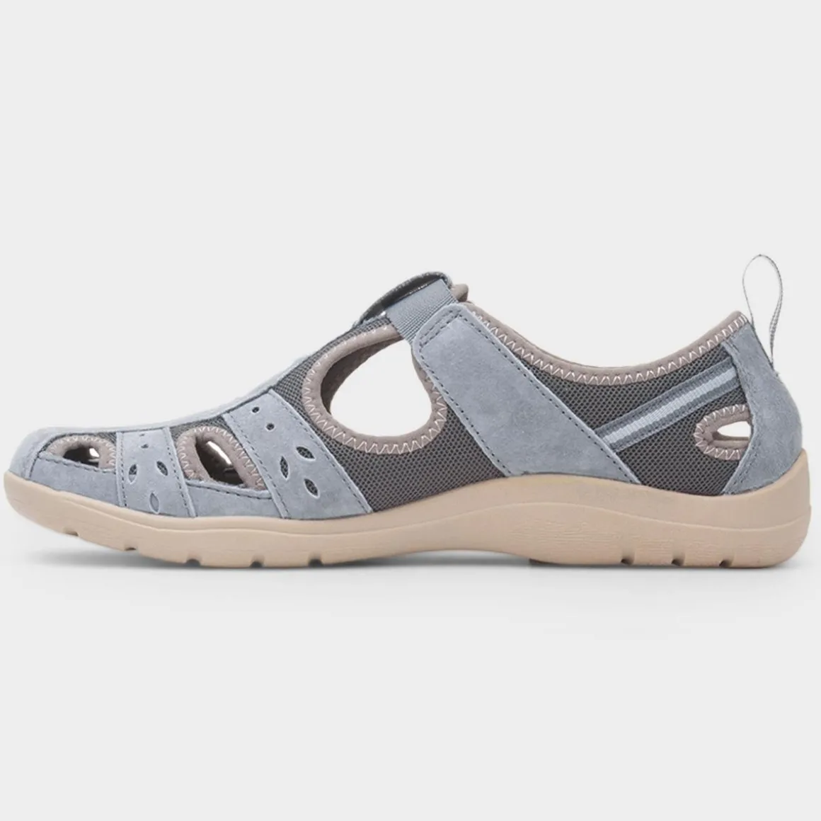 Free Spirit Cleveland Womens Grey Easy Fasten Shoe