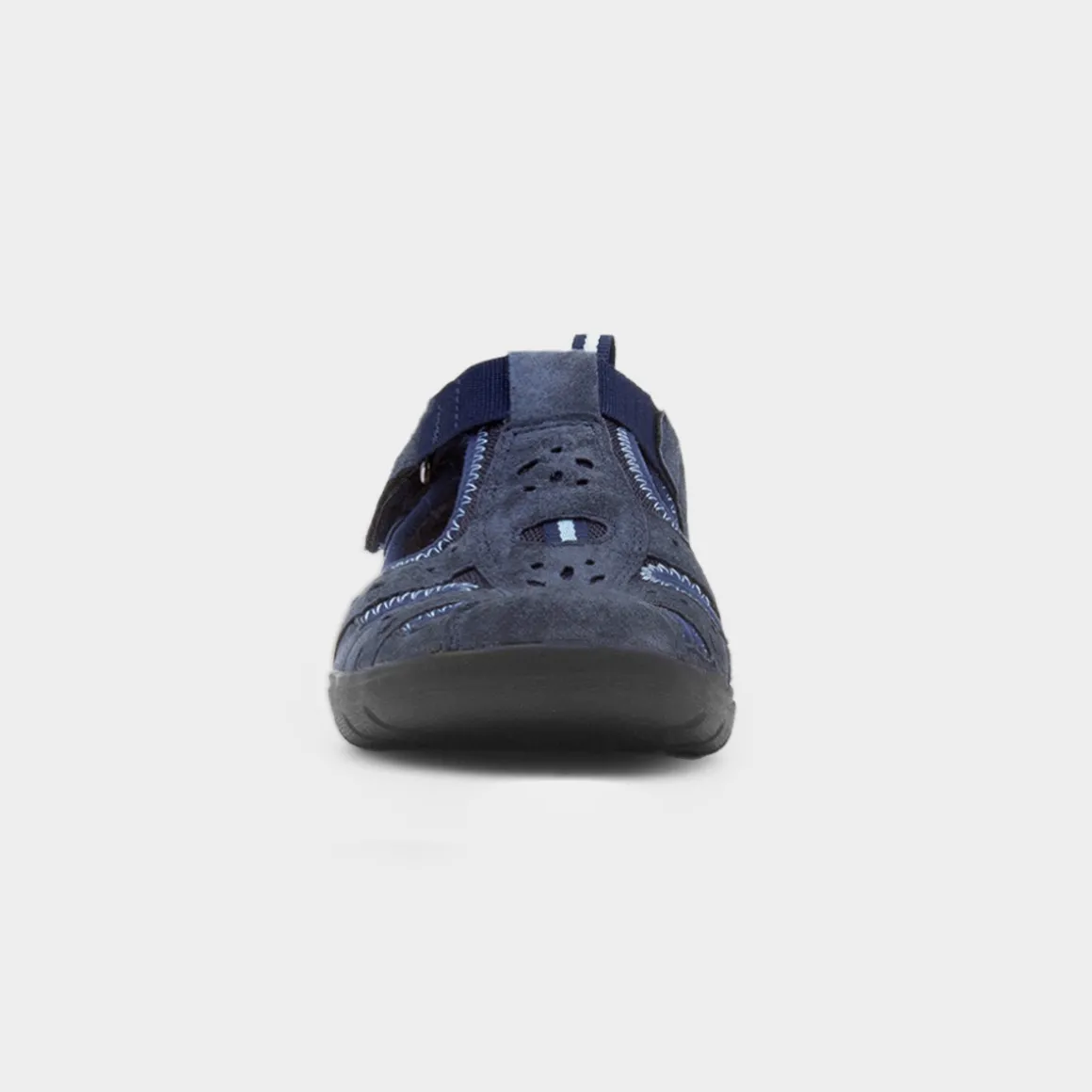 Free Spirit Cleveland Womens Navy Easy Fasten Shoe