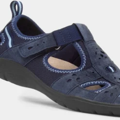 Free Spirit Cleveland Womens Navy Easy Fasten Shoe