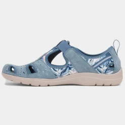 Free Spirit Cleveland Womens Blue Easy Fasten Shoe