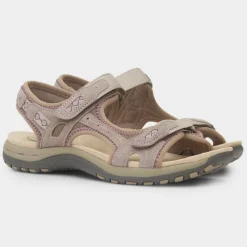 Free Spirit Frisco Womens Beige Easy Fasten Sandal
