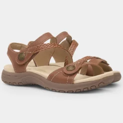 Free Spirit Malibu Womens Tan Leather Sandal