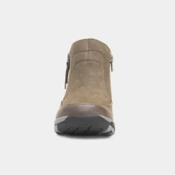 Free Spirit Vada Womens Olive Leather Ankle Boot