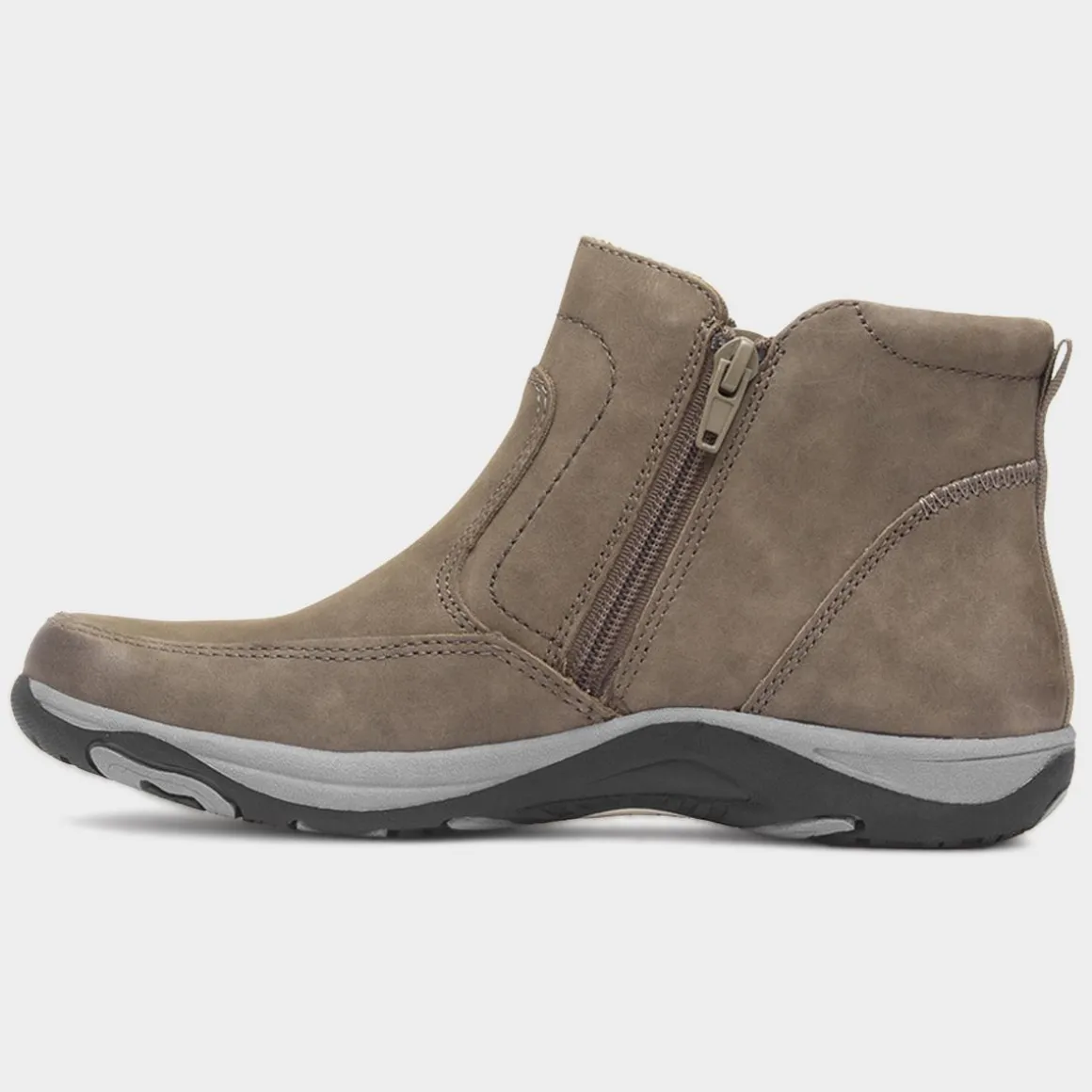 Free Spirit Vada Womens Olive Leather Ankle Boot