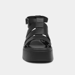 Heart Kenya Womens Black Chunky Sandal