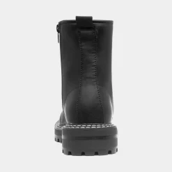 Heart Marissa Womens Black Lace Up Boot