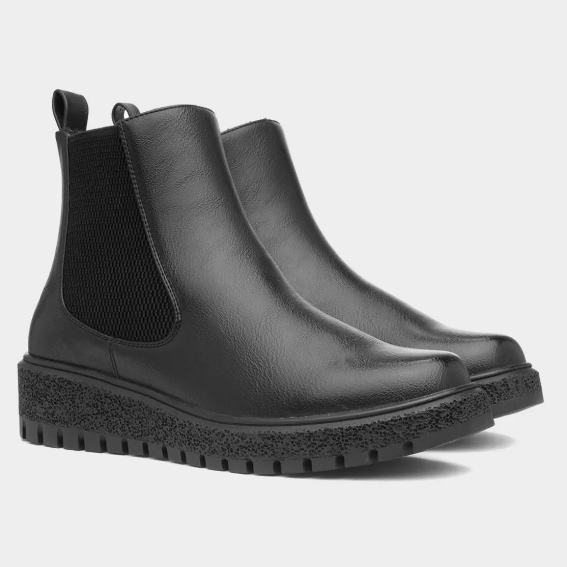 Heavenly Feet Adella Womens Black Wedge Boot