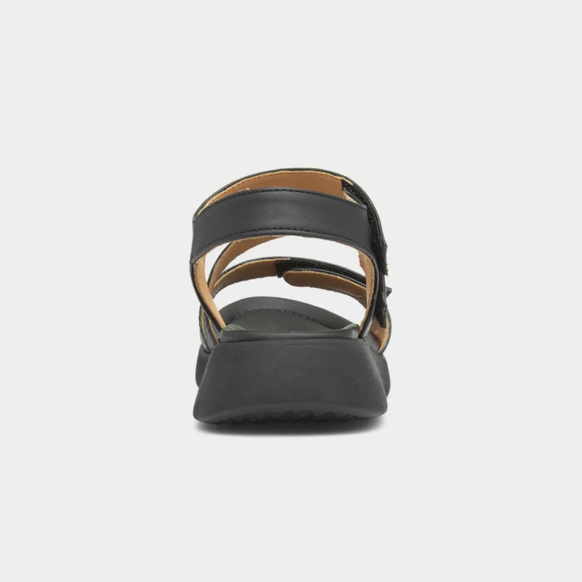 Heavenly Feet Alexa Womens Black Strappy Sandal