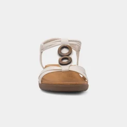 Heavenly Feet Alison Womens Stone Sandal