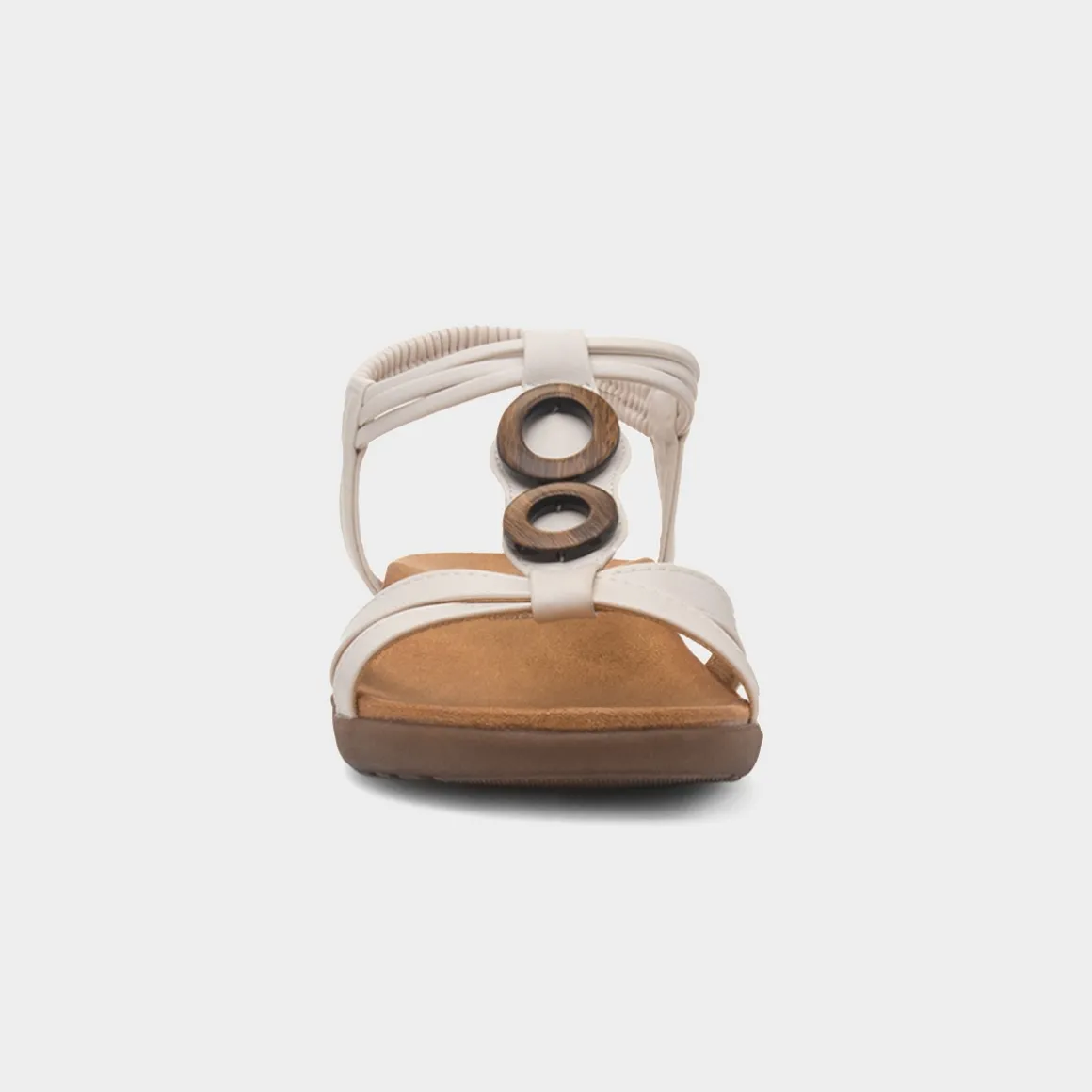 Heavenly Feet Alison Womens Stone Sandal