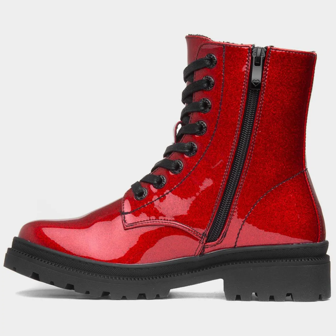 Heavenly Feet Amaya Womens Red Glitter Boot