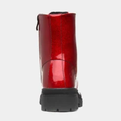 Heavenly Feet Amaya Womens Red Glitter Boot