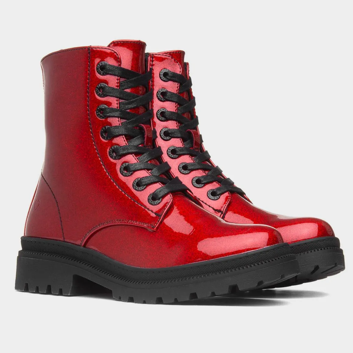 Heavenly Feet Amaya Womens Red Glitter Boot