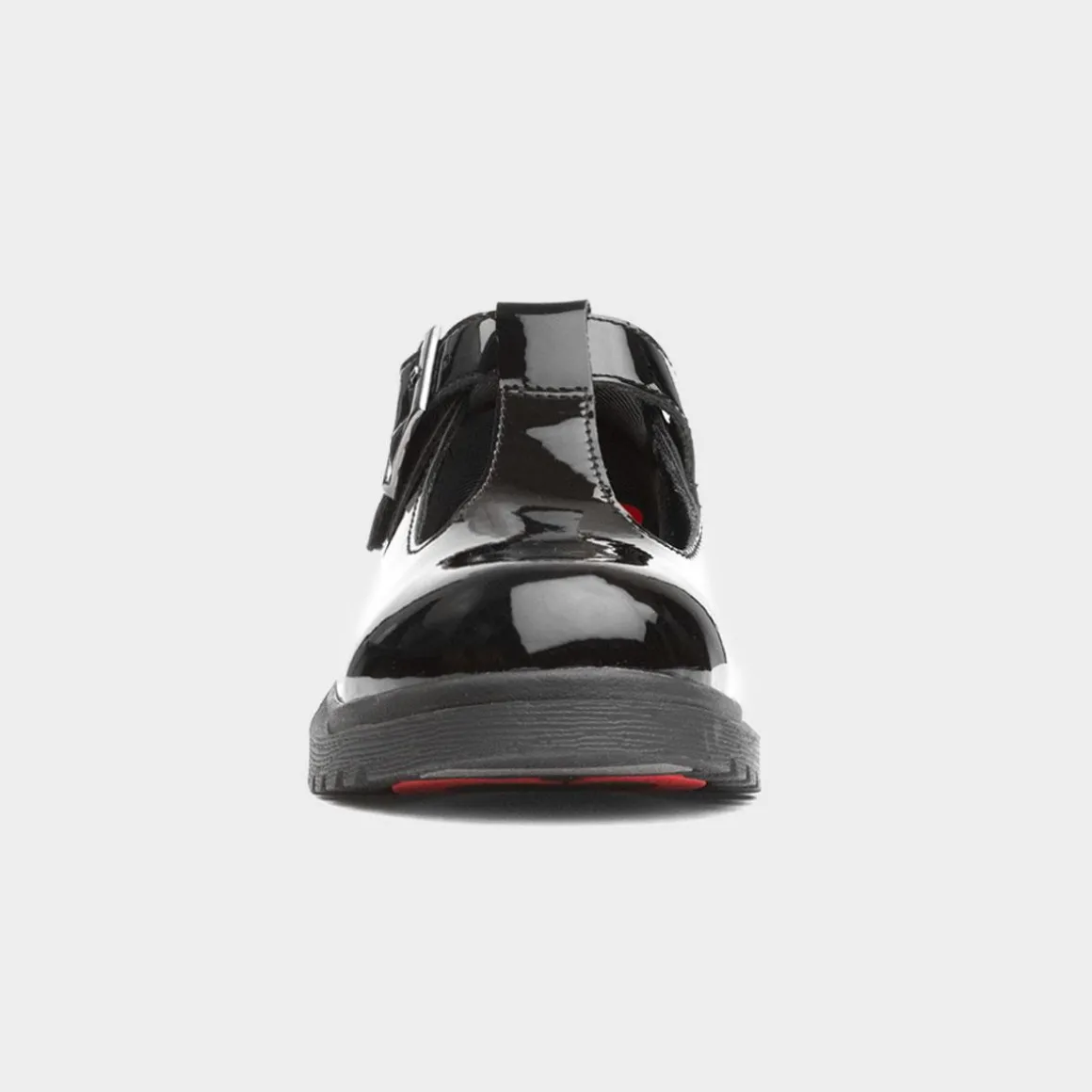 Heavenly Feet Blossom Girls Black T-Bar Shoe