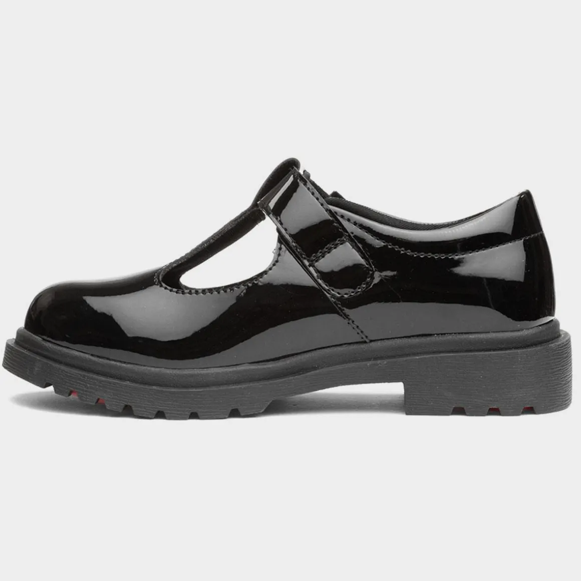Heavenly Feet Blossom Girls Black T-Bar Shoe