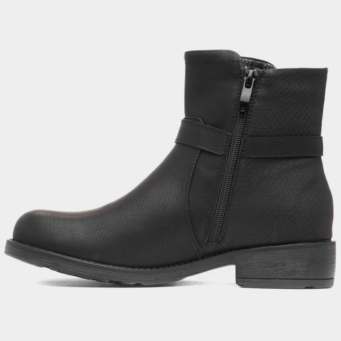 Heavenly Feet Cicely Womens Black Ankle Boot