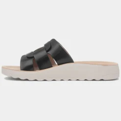 Heavenly Feet Davena Womens Black Mule Sandal