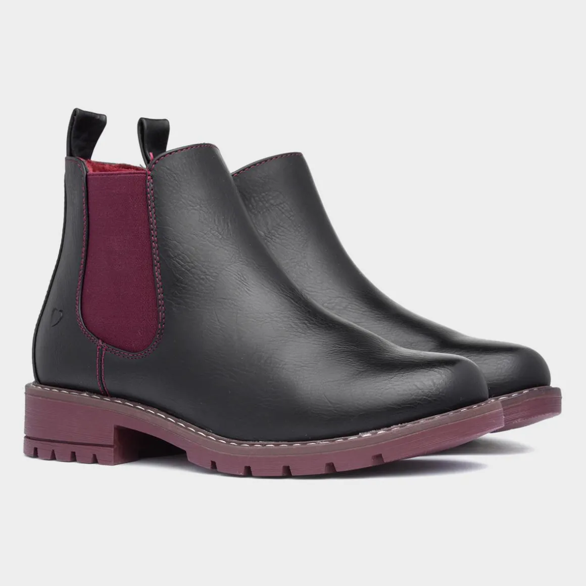 Heavenly Feet Dawlish Womens Black Chelsea Boot