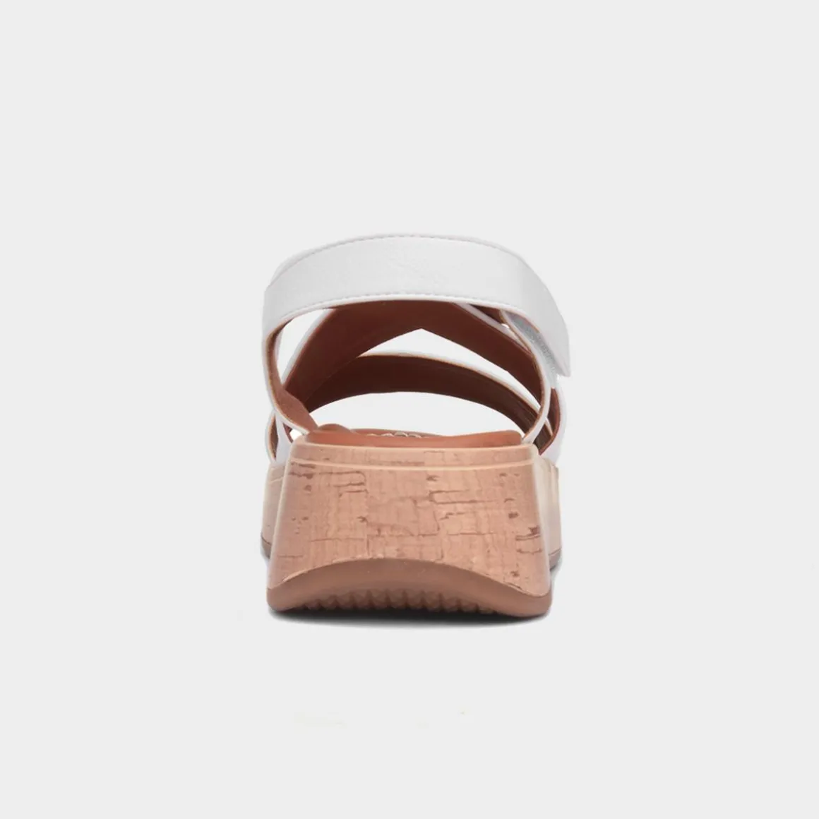 Heavenly Feet Harper Womens White Strappy Sandal
