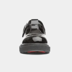 Heavenly Feet Holly Girls Black Patent T-Bar Shoe