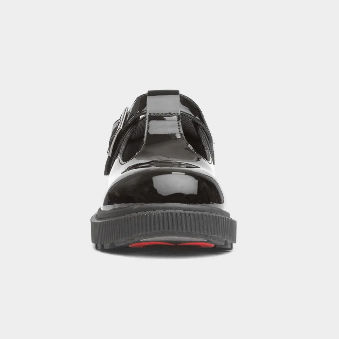 Heavenly Feet Holly Girls Black Patent T-Bar Shoe