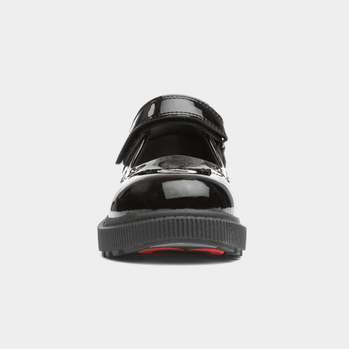 Heavenly Feet Iris Girls Black Patent School Shoe