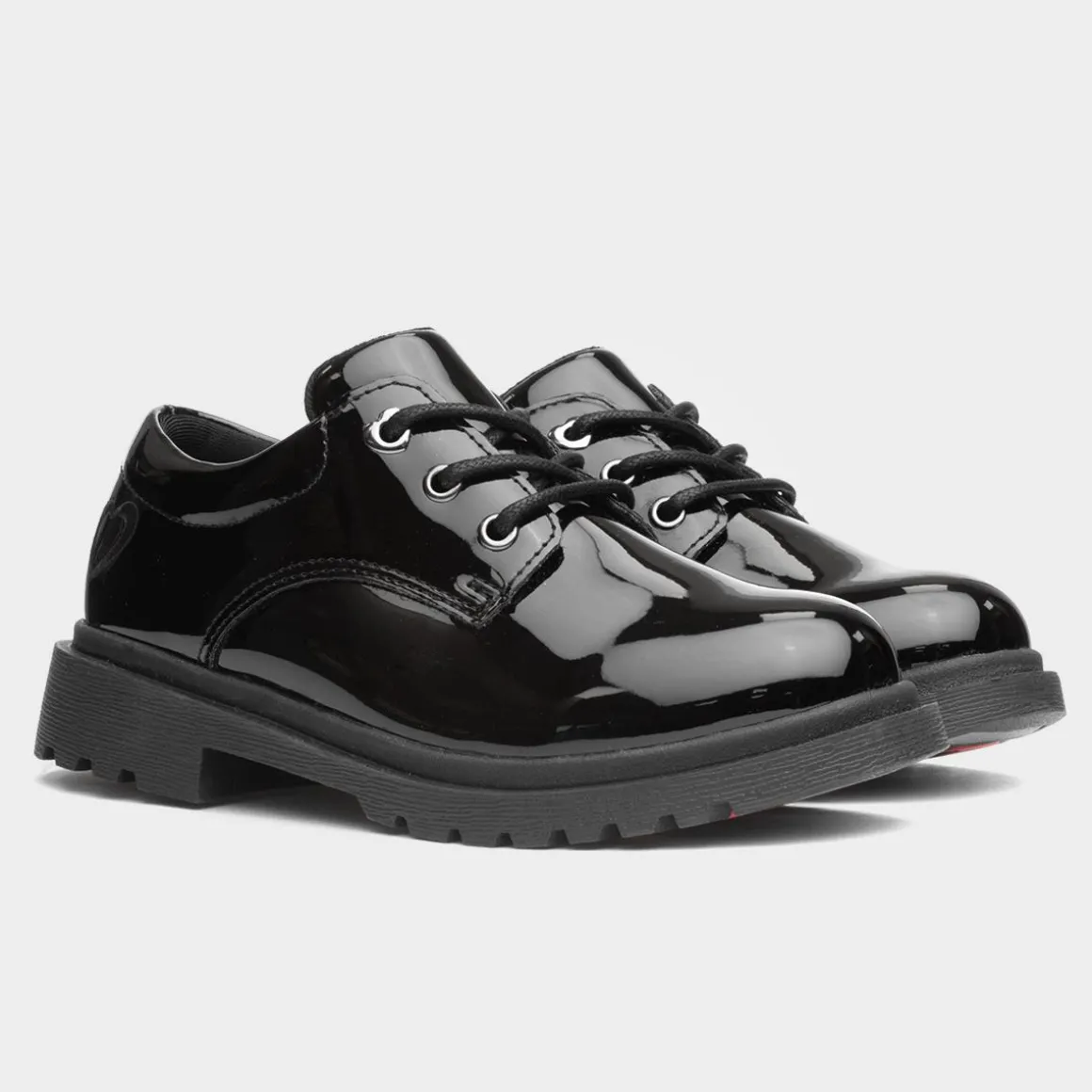 Heavenly Feet Jasmine Girls Black Patent Shoe