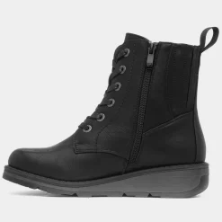 Heavenly Feet Journey Womens Black Wedge Boot