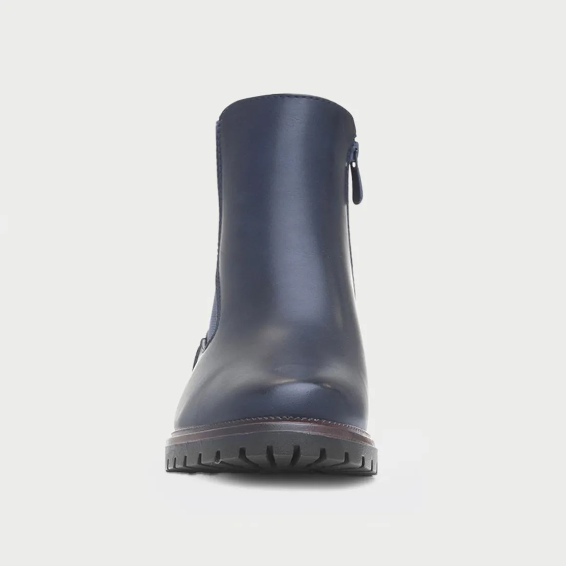 Heavenly Feet Larissa Womens Navy Chelsea Boot