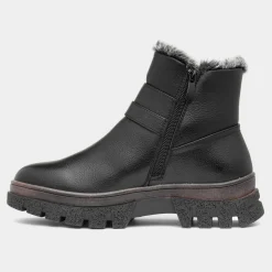 Heavenly Feet Laurel Womens Black Ankle Boot