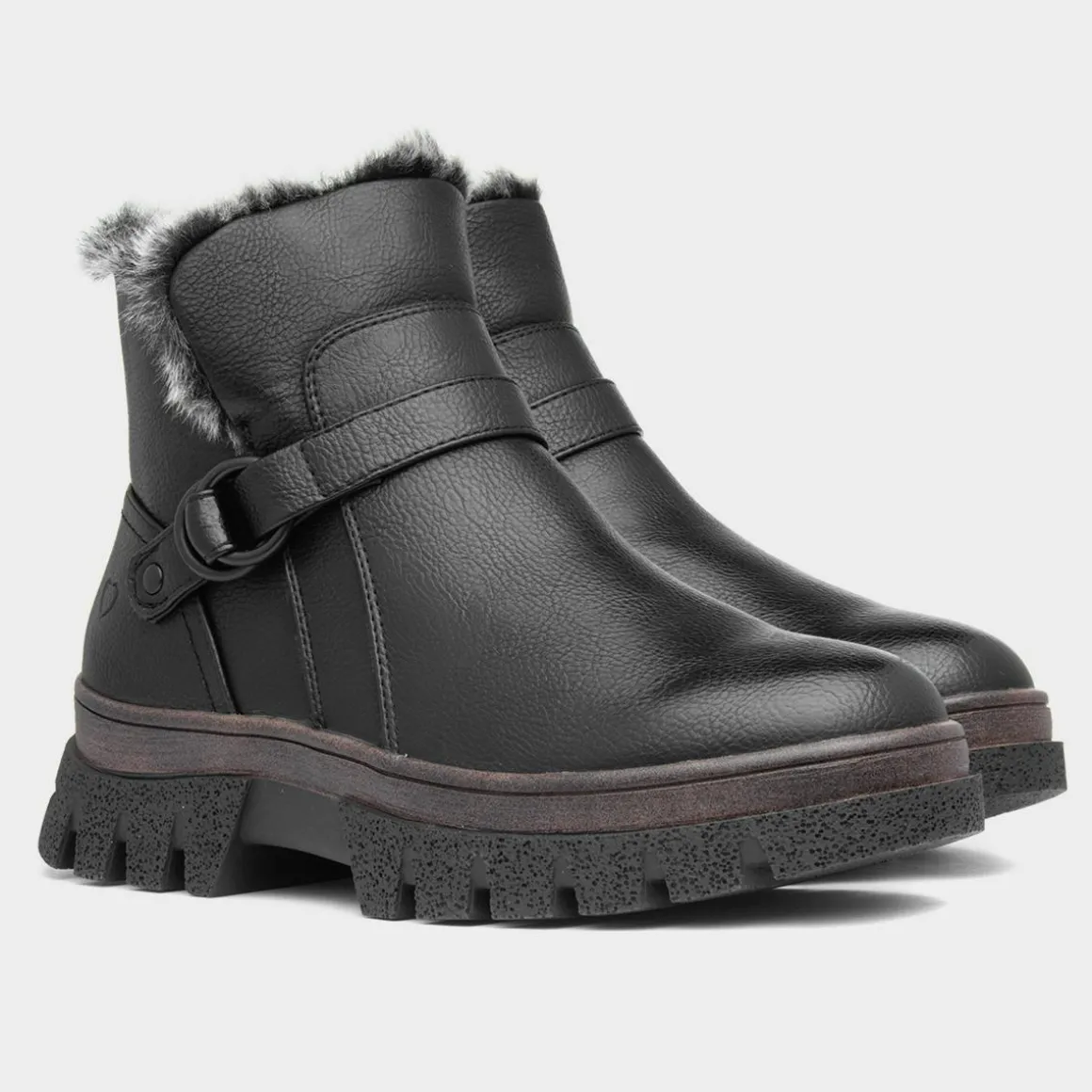 Heavenly Feet Laurel Womens Black Ankle Boot