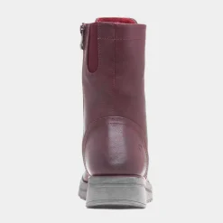 Heavenly Feet Martina Womens Burgundy Boot