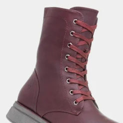 Heavenly Feet Martina Womens Burgundy Boot