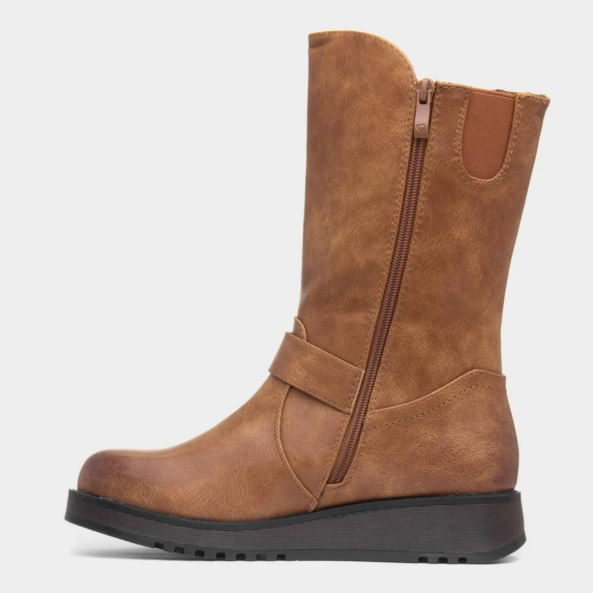 Heavenly Feet Maya Womens Tan Calf Boot